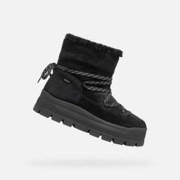 Geox Spherica EC7.1 A Black Women's Ankle Boots - Ladies