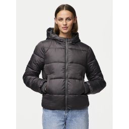Pieces Зимно яке 17115626 Сив Regular Fit