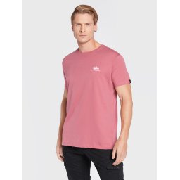 Alpha Industries Тишърт Backprint 128507 Розов Regular Fit