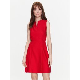 NAF NAF Ежедневна рокля Emelyne XENR19 Червен Regular Fit