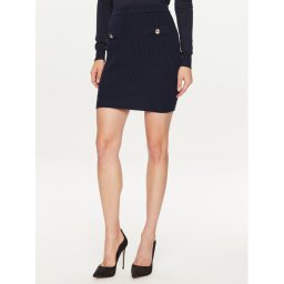 Guess Мини пола W4BD64 Z2WX0 Тъмносин Slim Fit