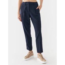 Weekend Max Mara Текстилни панталони Freccia 2351361133 Тъмносин Slim Fit