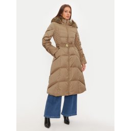 Guess Пухено яке New Olga W4BL41 WEX52 Бежов Regular Fit