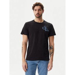 Calvin Klein Jeans Тишърт Meta Monogram J30J325498 Черен Regular Fit