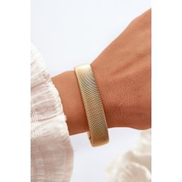 Glam Chic Еластична дамска гривна от неръждаема стомана златисто