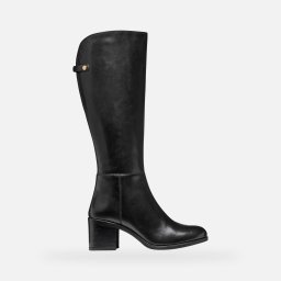 Черни дамски ботуши Geox New Asheel