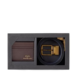 Компелкт калъф за карти и колан Polo Ralph Lauren 405880721002 Кафяв