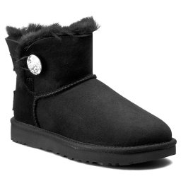 Апрески Ugg W Mini Bailey Button Bling 1016554 Черен