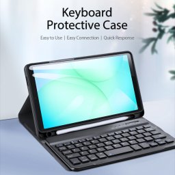 DUX DUCIS кожен калъф с Bluetooth клавиатура и тъчпад за Samsung Galaxy Tab A9 / A11
