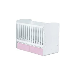 Кошара Бамби 60/120 бял+розов