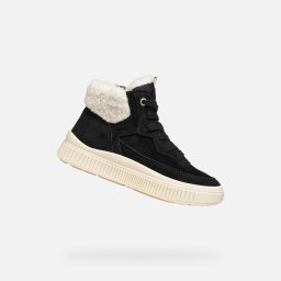 Black Girls Geox Laquinny WPF Sneakers - Girls