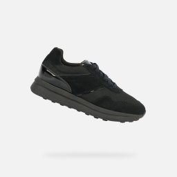Black women's sneakers Geox Runntix - Women's