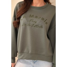 Дамски суитшърт с бродерия Le Marais