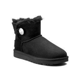 Ugg Апрески W Mini Bailey Button Bling 1016554 Черен