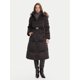 Guess Пухено яке W5BL29 W2802 Черен Regular Fit