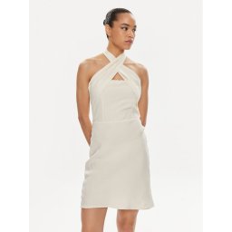 Patrizia Pepe Лятна рокля 2A2779/A052-W362 Екрю Regular Fit