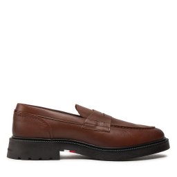 лоуфъри с дебела подметка Tommy Hilfiger Comfort Lwt Lth Loafer FM0FM05089 Кафяв
