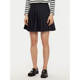 Tommy Hilfiger Плисирана пола WW0WW43626 Тъмносин Regular Fit