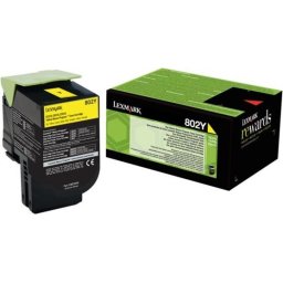 Консуматив Lexmark 802Y Yellow Return Program Toner Cartridge
