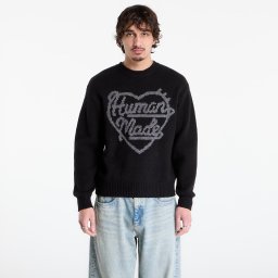Пуловер HUMAN MADE Heart Knit Sweater UNISEX Black M