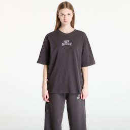 Тениска New Balance Linear Heritage Oversized T-Shirt Faded Black M