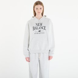 Суитшърт New Balance Linear Heritage Fleece Hoodie Ash Heather M