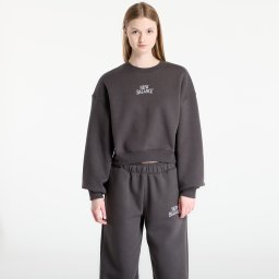 Суитшърт New Balance Linear Heritage Fleece Crew Faded Black M