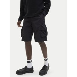 Jack & Jones Шорти от плат Cole 12269386 Черен Cargo Fit