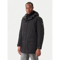 BOSS Пухено яке H-Detoni 50540472 Черен Regular Fit