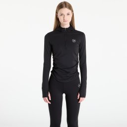 Тениска adidas x Stella Mccartney Studio Ruched Long Sleeve T-Shirt Black M