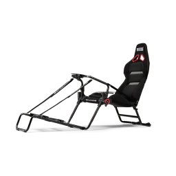 Геймърски стол Next Level Racing GTLite Pro, до 150kg, дишаща материя, лумбална опора, сгъваем, черен