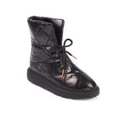Capone Outfitters Quilted Parachute Fabric Women's Snow Boots with Adjustable Ankle Buckle