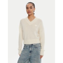 HUGO Пуловер Scutie_B 50543059 Екрю Regular Fit