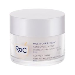 RoC Multi Correxion Revive + Glow Anti-Ageing Unifying Cream подхранващ крем против бръчки 50 ml за жени