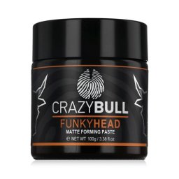 Crazy Bull Funky Head Matte Forming Paste стилизираща паста за коса със слаба фиксация за къса до средно дълга коса 100 g за мъже