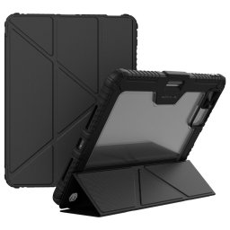 NILLKIN Bumper Leather Case Pro калъф за for iPad Pro 13 (2025) / 13 (2024) със слайд капак за камера и Origami стойка