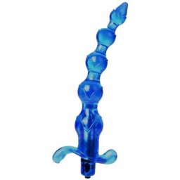 Анален вибратор "BEADS VIBRATOR BLUE" 20 см
