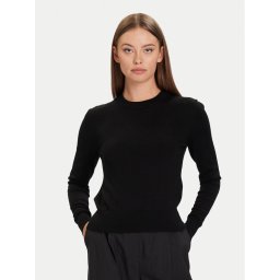 Calvin Klein Пуловер LV044D370G Черен Regular Fit