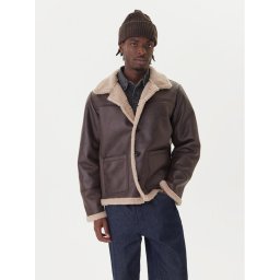Jack & Jones Яке от имитация на кожа Cambridge 12282946 Кафяв Regular Fit