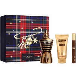 Jean Paul Gaultier Le Male Elixir Комплект (Parfum 125ml + SG 75ml + Parfum 10ml) за Мъже