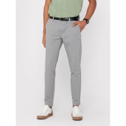 Only & Sons Чино панталони Mark 22013727 Сив Slim Fit
