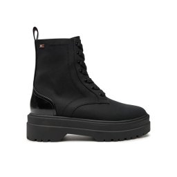 Tommy Hilfiger Туристически oбувки Flag Ventile Lace Up Boot FW0FW08287 Черен