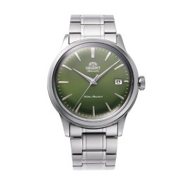 Orient RA-AC0M09E Мъжки часовник - Класически, Автоматичен (ръчно навиване), Зелен циферблат, Прозрачен гръб, Куполообразно стъкло