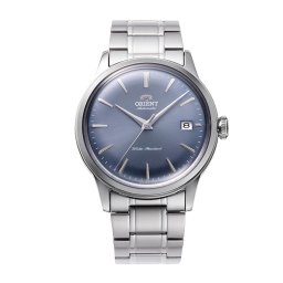 Orient RA-AC0M10L Мъжки часовник - Класически, Автоматичен (ръчно навиване), Син циферблат, Прозрачен гръб, Куполообразно стъкло