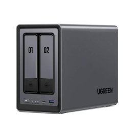 Мрежови диск (NAS) Ugreen NASync DXP2800, четириядрен Intel N100 0.8/3.4GHz, без твърд диск (2x SATA 6Gb/s), 8GB DDR5, 1x 2.5GbE, 1x USB 3.2 Type-C, 1x USB 3.2 Type-A