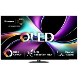 Телевизор Hisense 55" A85Q, 4K UHD OLED Smart TV, 120Hz, 1000 nits,HDMI 2.1, Game Mode Pro, AMD FreeSync Premium, Dolby Vision IQ & Atmos, Bluetooth, Alexa Built-in, Black