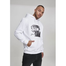 2Pac Faces Hoody white