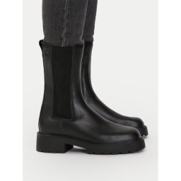 Calvin Klein Боти тип челси Chunky High Chelsea YW0YW01909 Черен