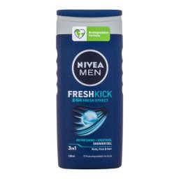 Nivea Men Fresh Kick Shower Gel 3in1 освежаващ душ гел 250 ml за мъже