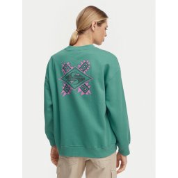 Quiksilver Суитшърт EQWFT03188 Зелен Oversize